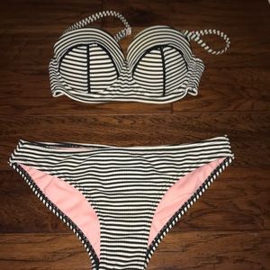 Target black and white bikini